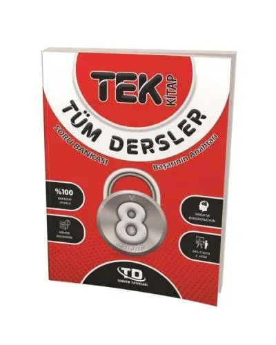 Tandem 8. Sınıf LGS Tüm Dersler Tek Kitap Soru Bankası 2021 YENİ