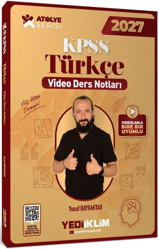 Yediiklim Yayınları 2027 KPSS Atölye Serisi Genel Yetenek Türkçe Video