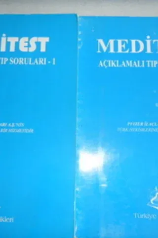 Meditest Açıklamalı Tıp Soruları 2 Cilt