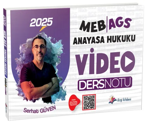 Dizgi Kitap Yayınları 2025 MEB-AGS Anayasa Hukuku Video Ders Notu