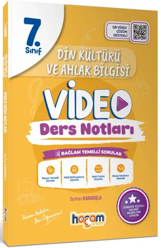 Hocam Anlatır 7. Sınıf Din Kültürü Ve Ahlak Bilgisi Video Ders Notları