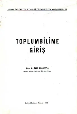 Toplumbilime Giriş 1975