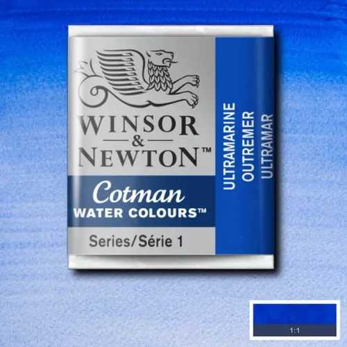 Winsor & Newton Cotman Sulu Boya Yarım Tablet Ultramarine 660