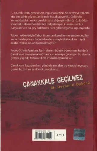 Çanakkale Geçilmez Bir Destanın Öyküsü Recep Şükrü Apuhan Timaş Yayınl