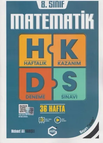 Arı Yayıncılık 8. Sınıf Matematik Arı Haftalık Kazanım Deneme Arı Yayı