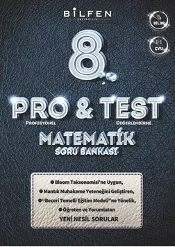 BİLFEN 8. SINIF PRO&TEST MATEMATİK SORU BANKASI