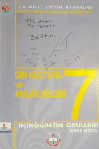 Din Kültürü ve Ahlak Bilgisi 7 Açıköğretim Ders Notu
