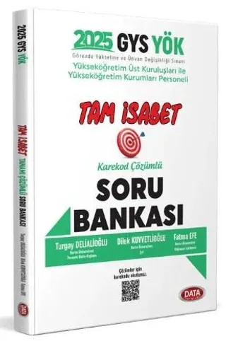 Data Yayınları 2025 GYS YÖK Yükseköğretim Kurumları Personeli Tam İsabet Soru Bankası Çözümlü