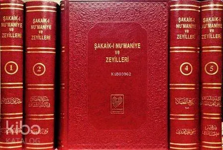 ŞAKAİK-I NU'MANİYE ve ZEYİLLERİ; Osmanlıca tıpkıbasım ve birlikte izahlı kişi, yer ve kitap adları dizini (büyük boy, 5 cilt, ciltli)
