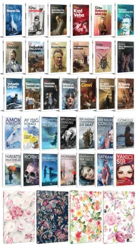 33 Dünya Klasiği ve Çiçekli Planlama Defteri Seti -2 - Halkkitabevi