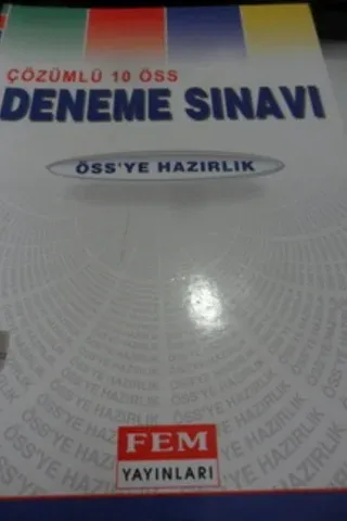Çözümlü 10 ÖSS Deneme Sınavı