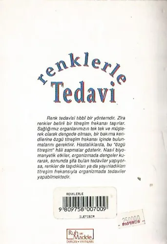 Renklerle Tedavi Mary Anderson Ruh ve Madde Yayınları %50 indirimli