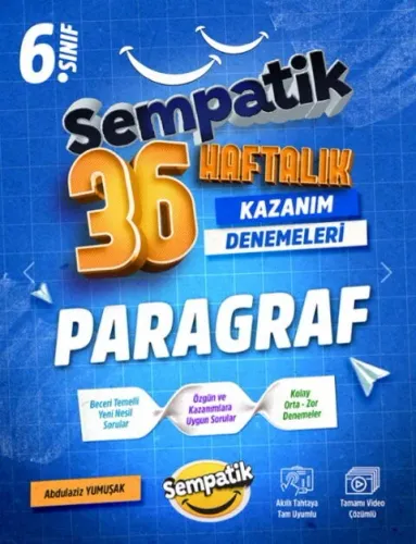 Ünlüler Karması 6. Sınıf Paragraf Sempatik 36 Haftalık Kazanım Denemeleri