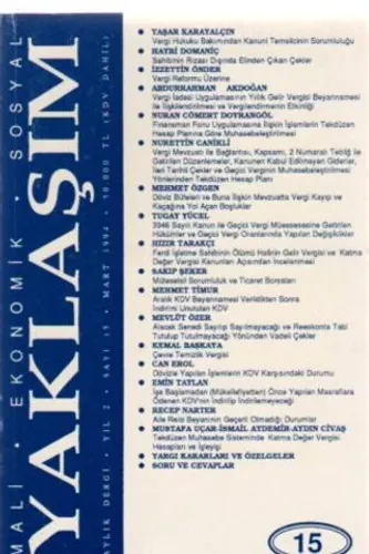 Yaklaşım 1994/15