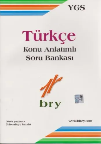 Birey YGS Türkçe Konu Anlatımlı Soru Bankası