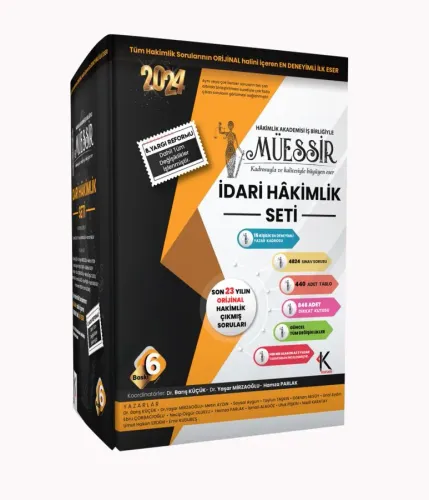 Müessir İdari Hâkimlik Soru Bankası 2024