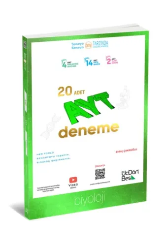 ÜÇDÖRTBEŞ AYT BİYOLOJİ 20 li DENEME