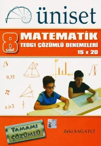 Üniset 8. Sınıf Matematik TEOG1 Çözümlü Denemeleri 15x20