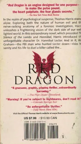 Red Dragon (Cep Boy) Thomas Harris Dell Books