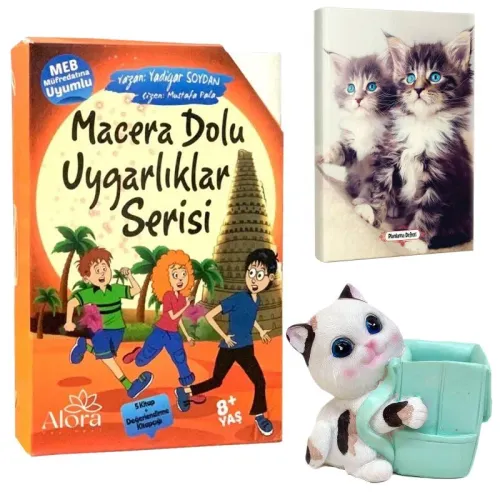 Macera Dolu Uygarlıklar 5 Kitap - Maviş Kediler Planlama Defteri ve Se