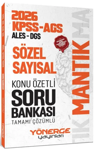 Yönerge Yayınları 2026 KPSS MEB-AGS ALES DGS Sözel Sayısal Mantık Konu