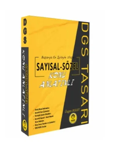 Tasarı Yayınları DGS Sayısal Sözel Konu Anlatımı