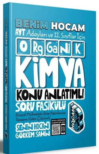 Benim Hocam Yayınları 2026 AYT ve 12. Sınıflar İçin Organik Kimya Konu