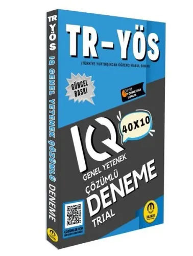 Tasarı Yayınları 2025 TR YÖS IQ 40X10 Çözümlü Deneme