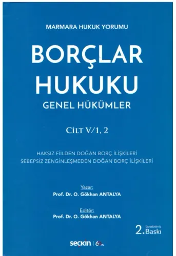 Borçlar Hukuku Genel Hükümler Cilt V/1,2