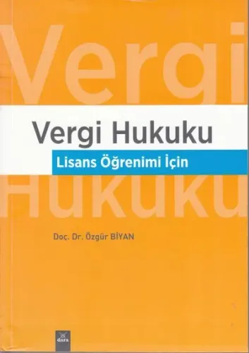 Vergi Hukuku Lisans Öğrenimi İçin