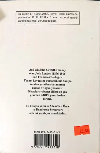 Ademden Önce Jack London Morpa