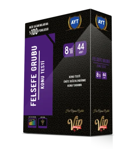 VİP AYT FELSEFE GRUBU KUTU TESTİ    (8 Öğrencilik)