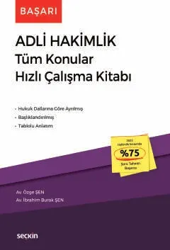 Başarı Adli Hakimlik Tüm Konular Hızlı Çalışma Kitabı