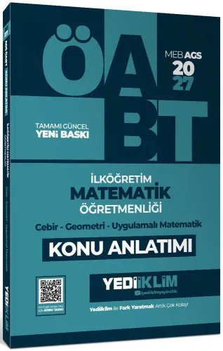 Yediiklim Yayınları 2027 MEB AGS ÖABT İlköğretim Matematik Öğretmenliğ