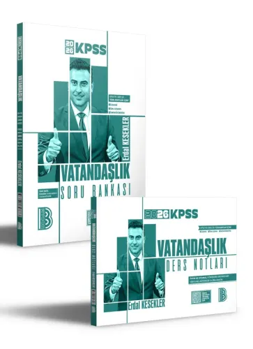 Benim Hocam Yayınları 2026 KPSS Vatandaşlık Ders Notları ve Soru Bankası 2'li Set