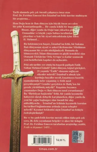 Fetih Ve Kıyamet 1453 Feridun Emecen Timaş Yayınları %60 indirimli
