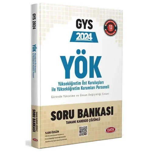 KELEPİR Data Yayınları 2024 Yükseköğretim Üst Kuruluşları ile Yükseköğretim Kurumları Personeli GYS Soru Bankası - Karekod Çözümlü