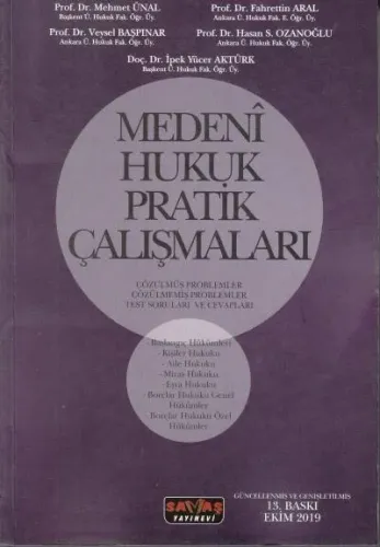Medeni Hukuk Pratik Çalışmaları