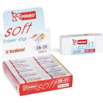Mikro Soft Beyaz Silgi 20'li