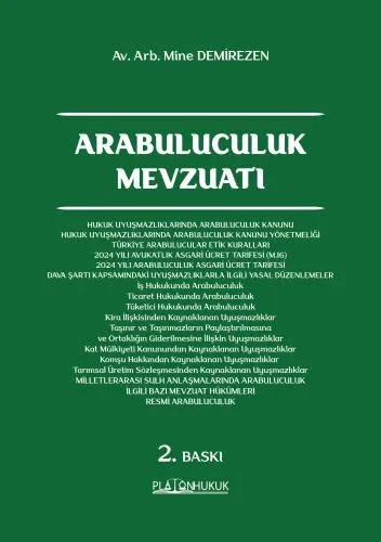 Arabuluculuk Mevzuatı