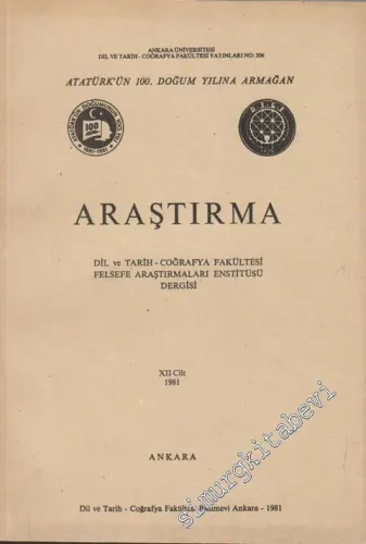 Araştırma - Dil ve Tarih - Coğrafya Fakültesi Felsefe Araştırmaları En
