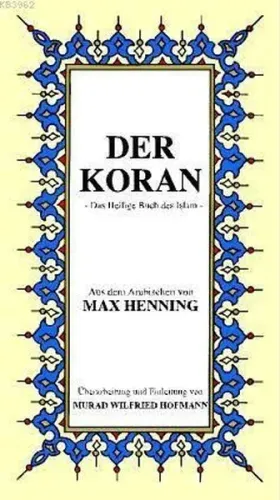 Der Koran Almanca Kuran-ı Kerim Tercümesi (Karton Kapak, İpek Şamua Kağıt, Küçük Boy)