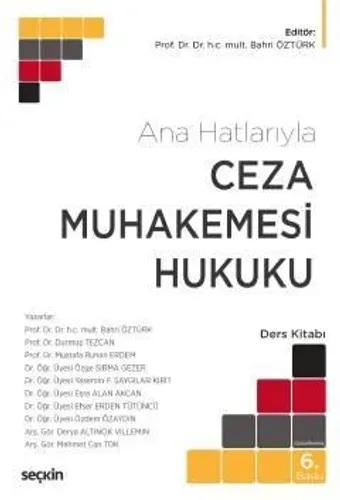 Ceza Muhakemesi Hukuku Ders Kitabı