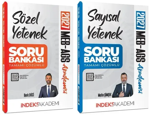 İndeks Akademi 2027 MEB-AGS Sayısal ve Sözel Yetenek Soru Bankası 2'li Set