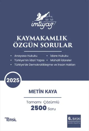Kaymakamlık Özgün Sorular