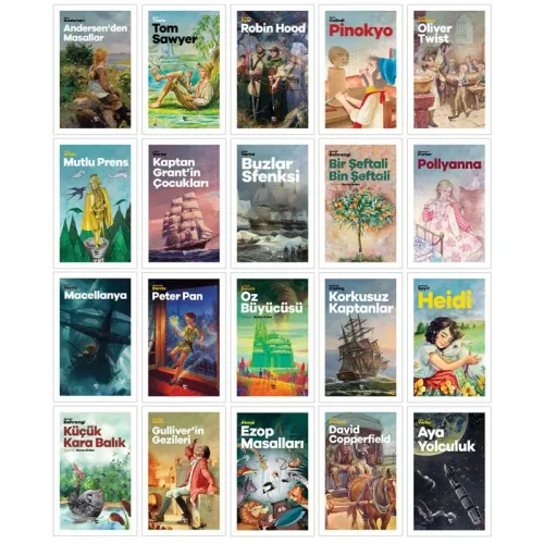 Çocuk Romanları Koleksiyonu 20 Kitap Bir Arada - Halkkitabevi