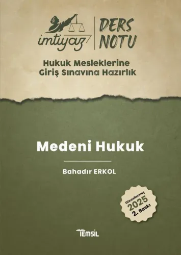 İMTİYAZ HMGS Medeni Hukuk Ders Notu
