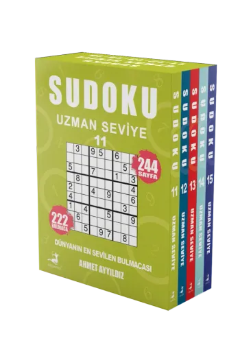 Sudoku Uzman Seviye 5 Kitap Set (11-12-13-14-15)
