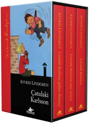 Çatıdaki Karlsson Serisi Kutulu Özel Seti-3 Kitap Takım (Ciltli)