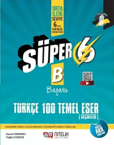Nitelik 6. Sınıf Türkçe Süper Yeni Nesil Soru Kitabı